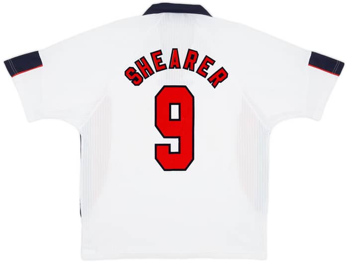 1997-99 England Home Shirt Shearer #9 - 7/10 - (XXL)
