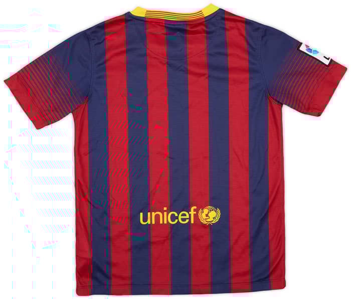 2013-14 Barcelona Home Shirt - 8/10 - (M.Boys)