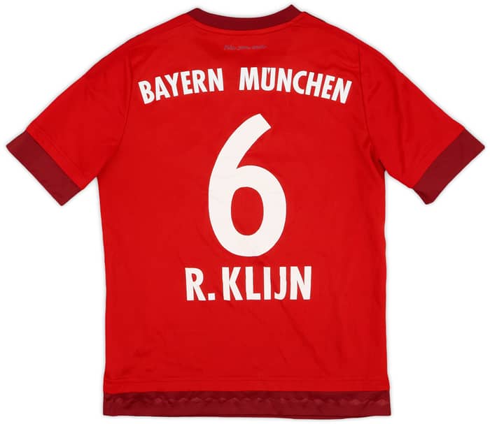 2015-16 Bayern Munich Home Shirt R. Klijn #6 - 8/10 - (L.Boys)