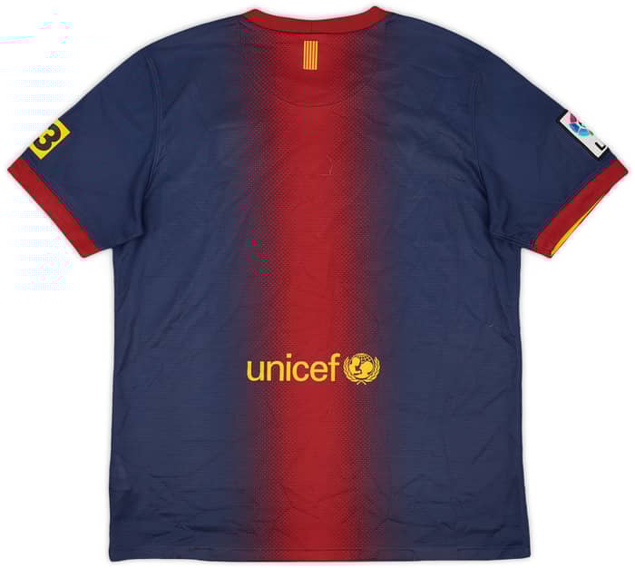 2012-13 Barcelona Home Shirt - 7/10 - (XL.Boys)