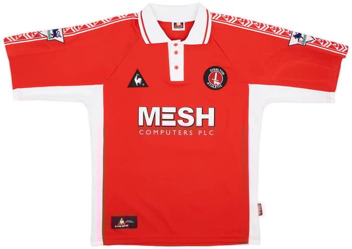 1998-99 Charlton Match Issue Home Shirt Konchesky #26