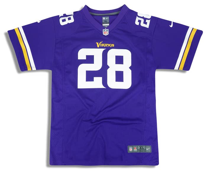 2013-16 Minnesota Vikings Peterson #28 Nike Game Jersey (Home) Y