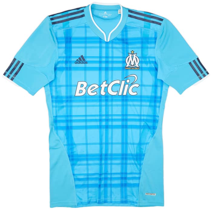 2010-11 Olympique Marseille Player Issue TechFit Away Shirt - 9/10 - (XL)