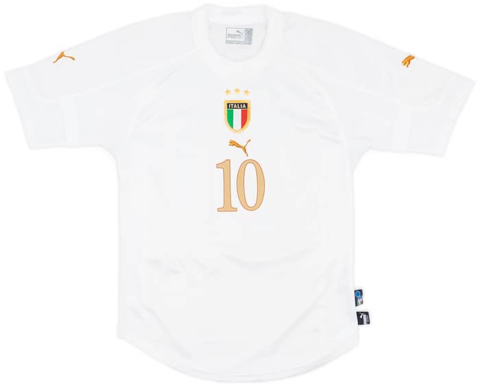 2004-06 Italy Away Shirt Baggio #10 - 8/10 - (S)