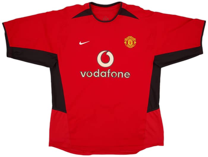 2002-04 Manchester United Home Shirt Beckham #7 - 5/10 - (L)