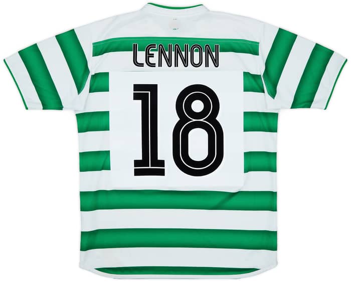 2003-04 Celtic Home Shirt Lennon #18 - 7/10 - (M)