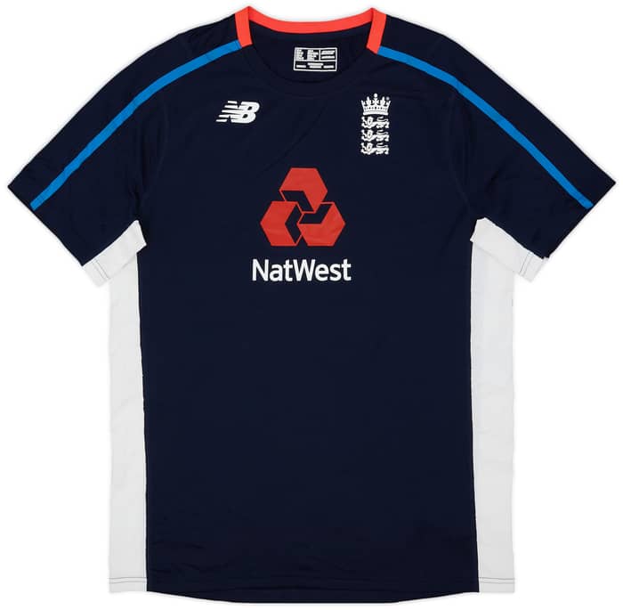 2017-18 England Cricket New Balance Training Shirt - 8/10 - (M)