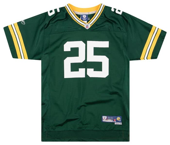 2008-11 Green Bay Packers Grant #25 Reebok Premier Jersey (Home) Y