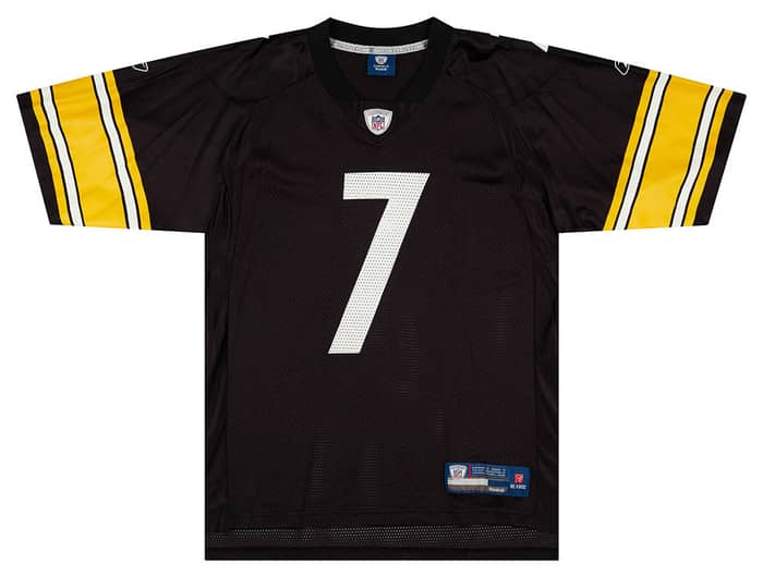 2008-11 Pittsburgh Steelers Roethlisberger #7 Reebok On Field Jersey (Home) M