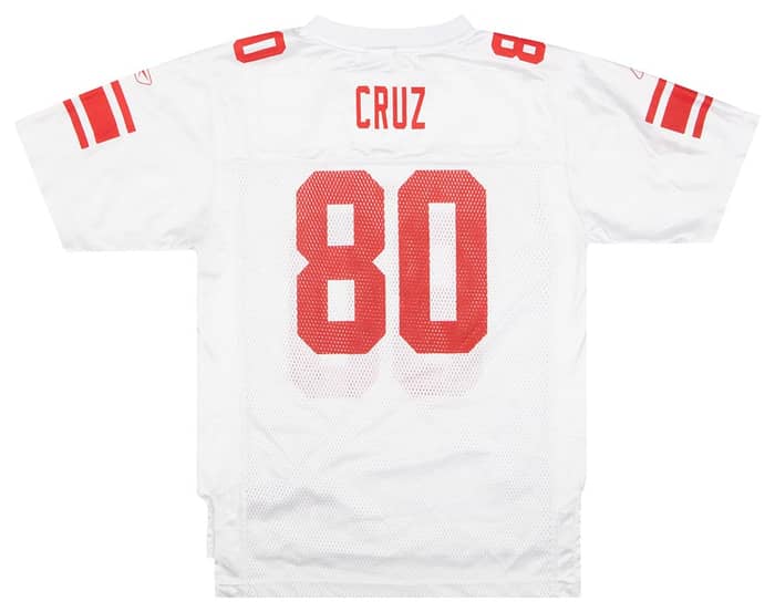 2010-11 New York Giants Cruz #80 Reebok On Field Jersey (Away) Y