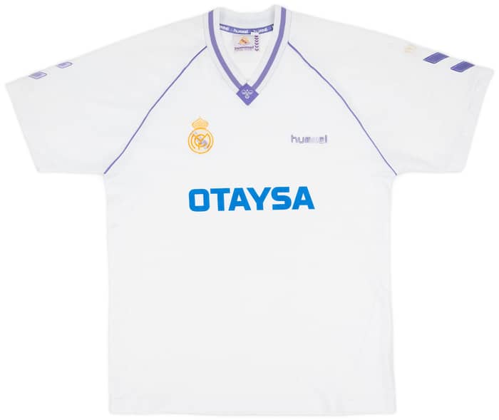 1990-91 Real Madrid Home Shirt - 7/10 - (XXL)