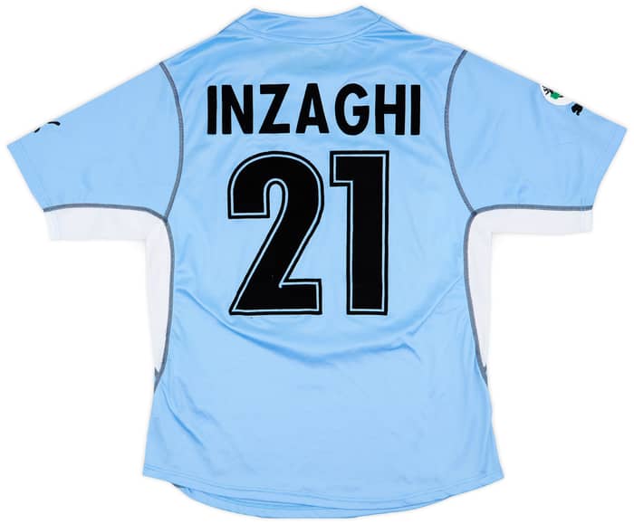 2001-02 Lazio Home Shirt Inzaghi #21 - 7/10 - (XL)