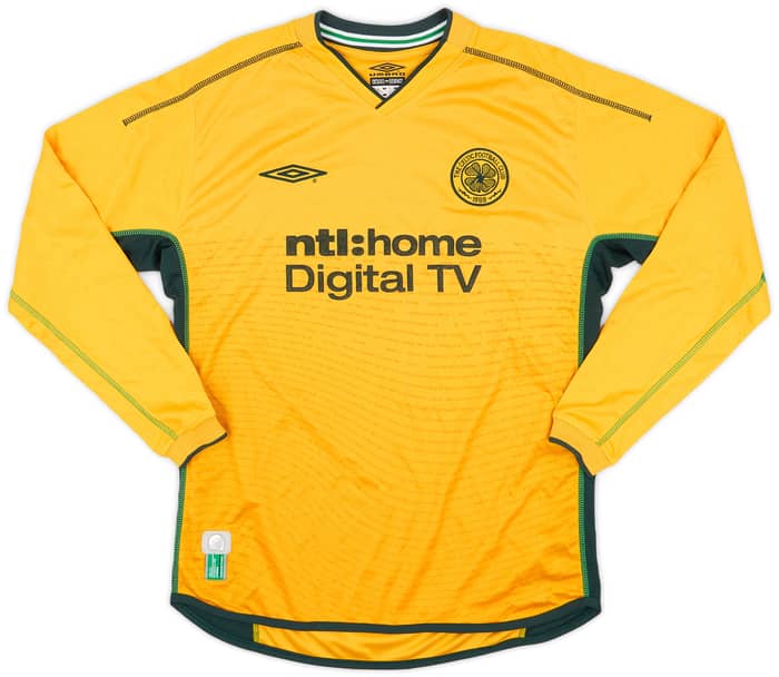 2002-03 Celtic Away L/S Shirt Lennon #18 - 8/10 - (M)