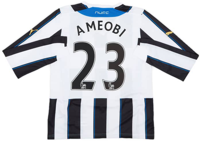 2013-14 Newcastle Home L/S Shirt Ameobi #23 (XL.Boys)