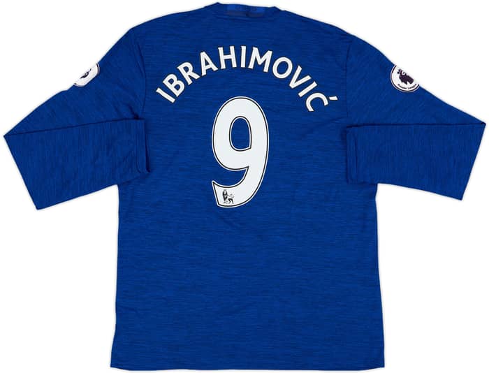 2016-17 Manchester United Away L/S Shirt Ibrahimovic #9 - 10/10 - (L)