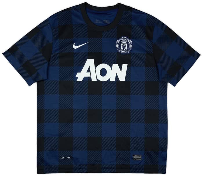 2013-14 Manchester United Away Shirt Evra #3 - 7/10 - (XL)