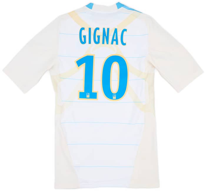 2010-11 Olympique Marseille Player Issue TechFit Home Shirt Gignac #10 - 6/10 - (L)