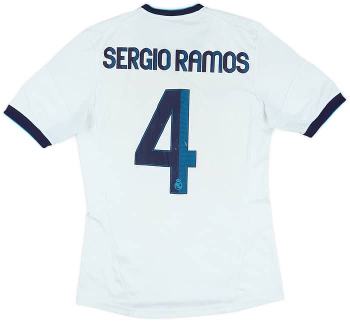 2012-13 Real Madrid Home Shirt Sergio Ramos #4 - 4/10 - (S)