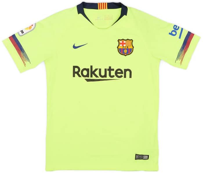2018-19 Barcelona Away Shirt - 6/10 - (M.Boys)