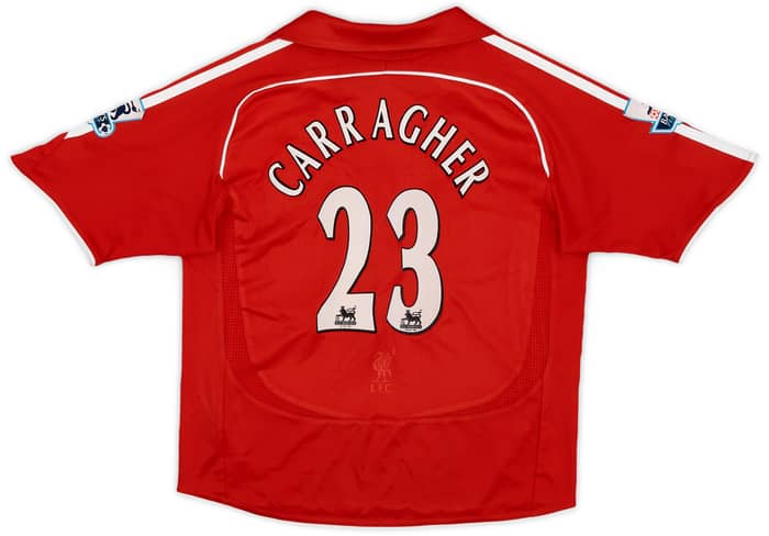 2006-08 Liverpool Home Shirt Carragher #23 - 5/10 - (S.Boys)
