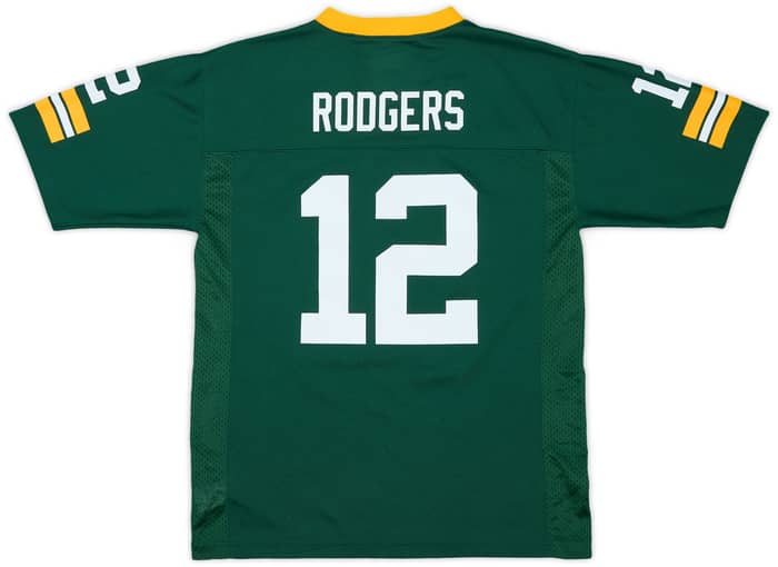 2012-16 Green Bay Packers Rodgers #12 NFL Replica Home Jersey - 7/10 - (L.Boys)