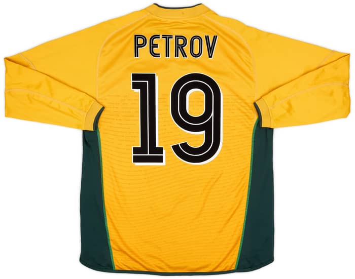 2002-03 Celtic Away L/S Shirt Petrov #19 - 6/10 - (L)