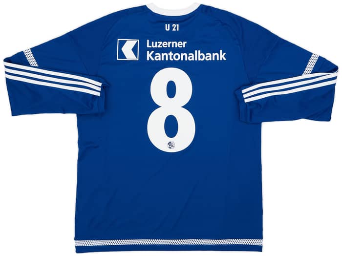 2015-16 FC Luzern Home L/S Shirt #8 - 8/10 - (L)