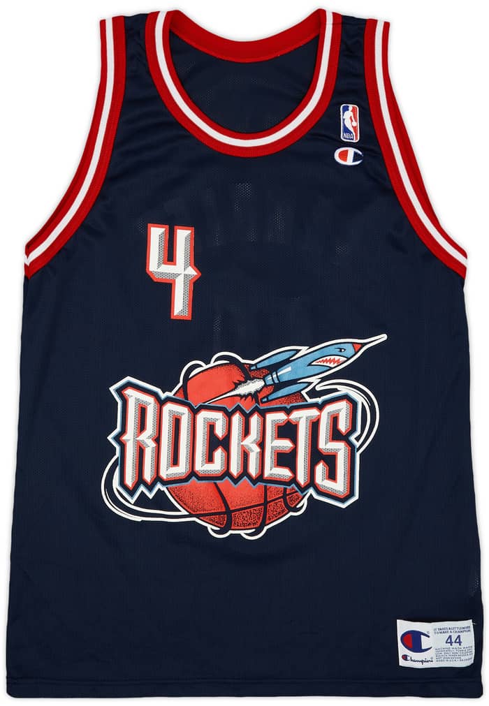 1996-00 Houston Rockets Barkley #4 Champion Away Jersey - 9/10 - (L)