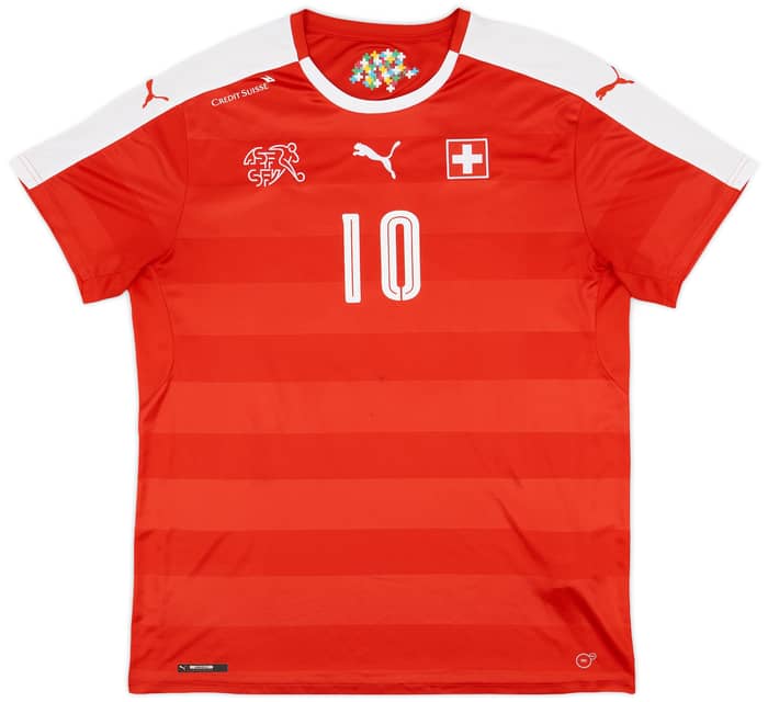 2016-17 Switzerland Home Shirt #10 - 7/10 - (XL)