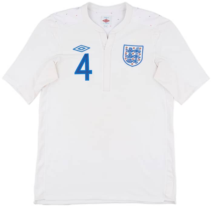 2010-11 England Home Shirt Gerrard #8 - 7/10 - (M)