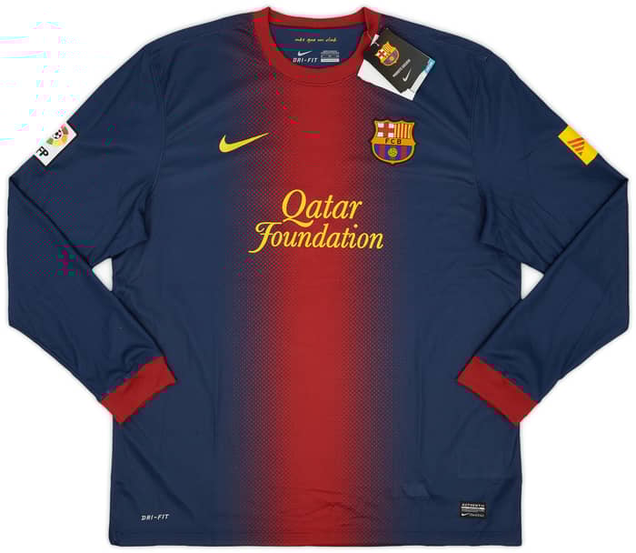 セール 登場から人気沸騰 L/S Home Barcelona 2012-13 Shirt (XL) #10 Messi ウェア