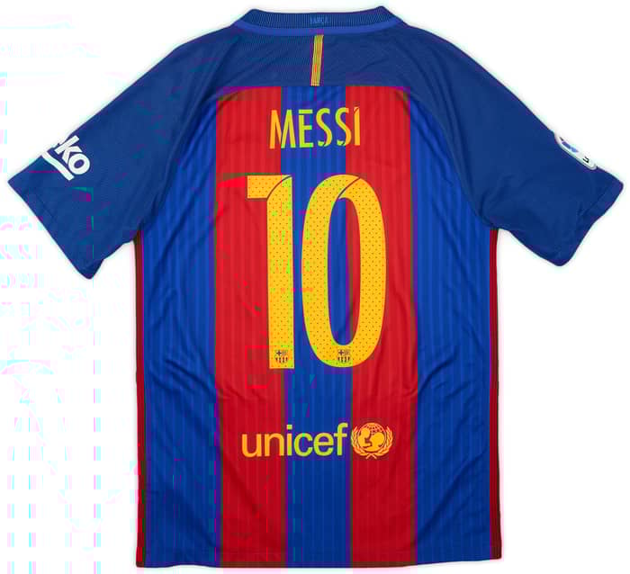2016-17 Barcelona Home Shirt Messi #10 - 9/10 - (S)