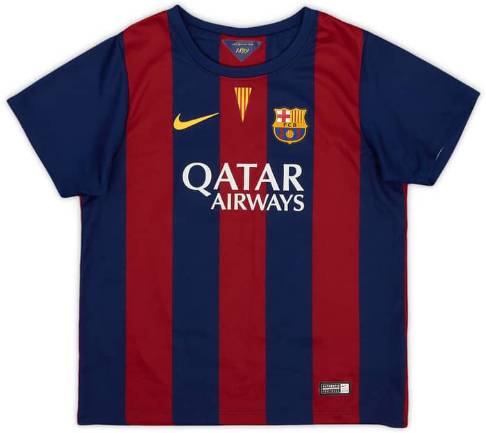 2014-15 Barcelona Home Shirt - 9/10 - (6-7 Years)
