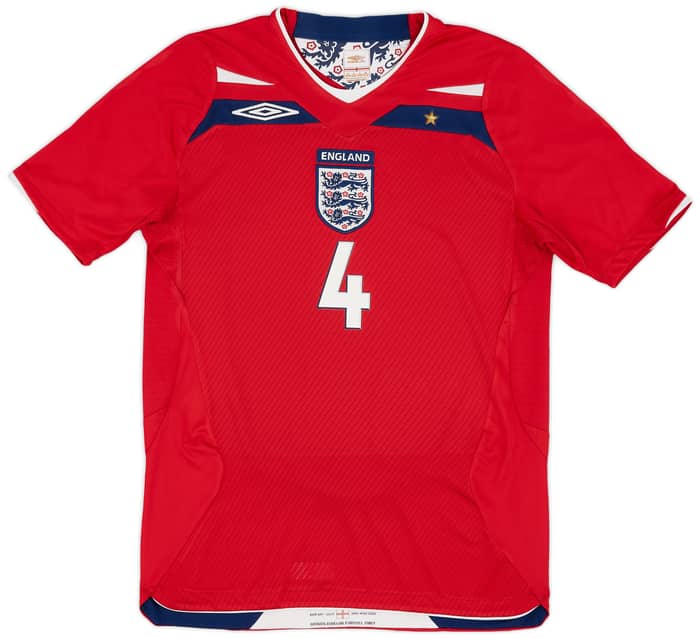 2008-10 England Away Shirt Gerrard #4 - 9/10 - (S)