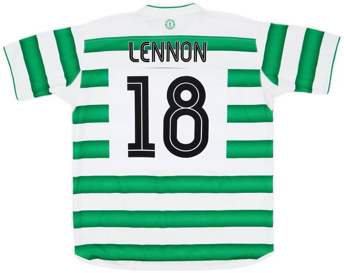 2003-04 Celtic Home Shirt Lennon #18 - 7/10 - (XL)