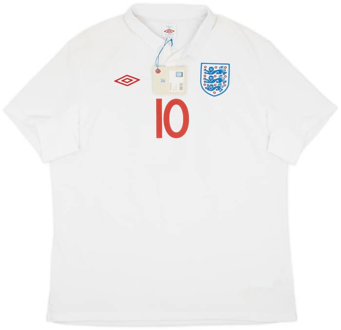 2009-10 England Home Shirt Rooney #10 (XXL)
