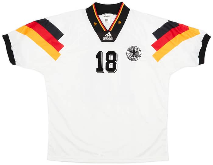 1992-94 Germany Home Shirt Klinsmann #18 - 9/10 - (M/L)