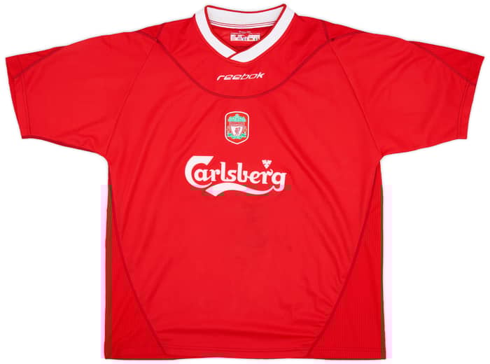 2002-04 Liverpool Home Shirt Gerrard #17 - 7/10 - (XL)