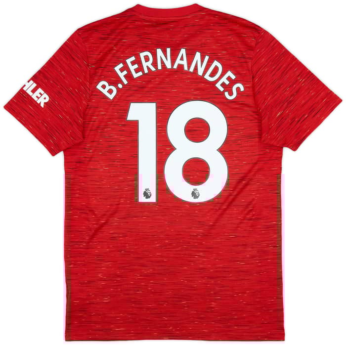 2020-21 Manchester United Home Shirt B.Fernandes #18 - 10/10 - (M)