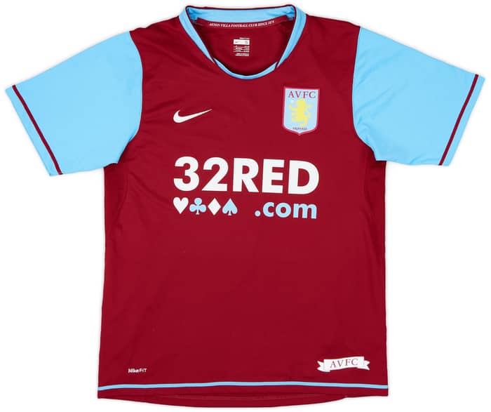 2007-08 Aston Villa Home Shirt Petrov #19 - 6/10 - (S)