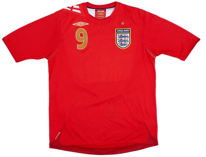 2006-08 England Away Shirt Rooney #9 - 8/10 - (M)