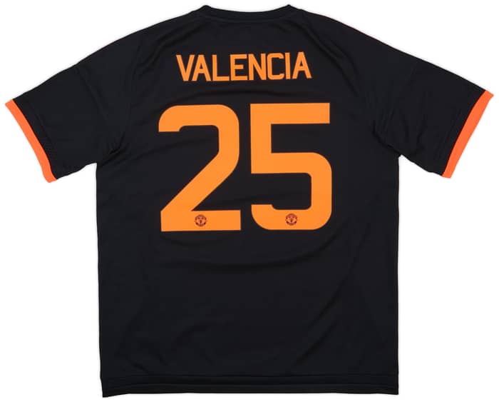 2015-16 Manchester United Third Shirt Valencia #25 - 9/10 - (XL)