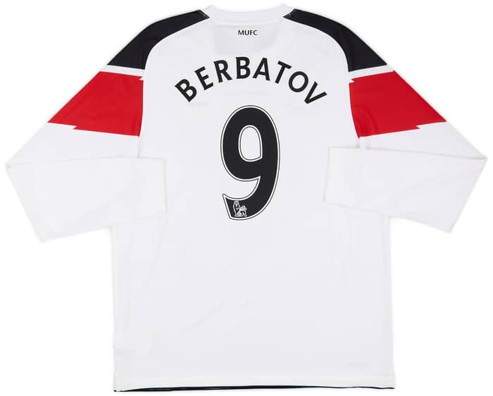2010-12 Manchester United Away L/S Shirt Berbatov #9 (L)