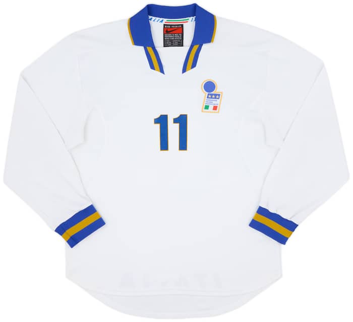 1996-97 Italy Player Issue Away L/S Shirt #11 - 9/10 - (L)