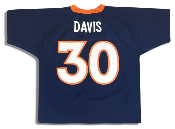 1997-00 Denver Broncos Davis #30 Logo Athletic Jersey (Home) M