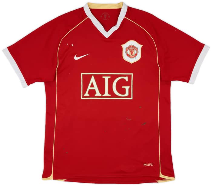 2006-07 Manchester United Home Shirt Solskjaer #20 - 5/10 - (M)