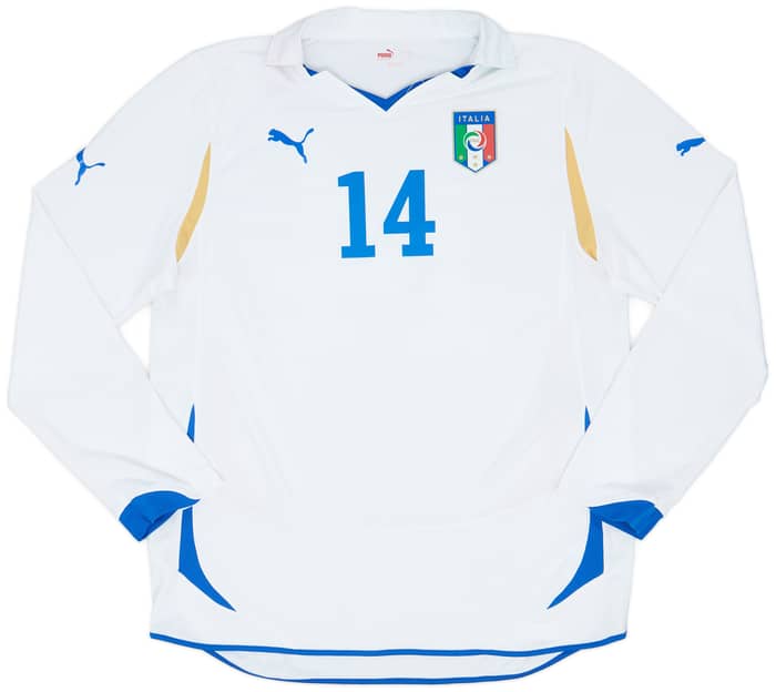 2010-12 Italy Player Issue Away L/S Shirt #14 - 7/10 - (XL)