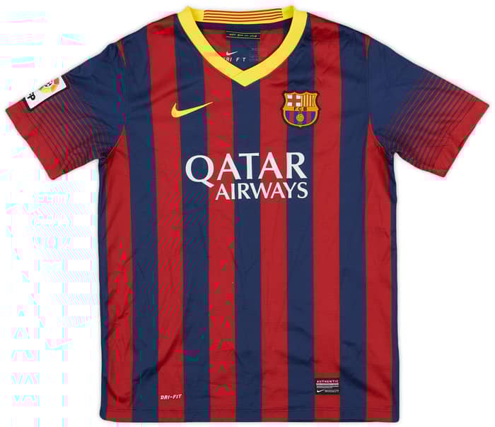 2013-14 Barcelona Home Shirt - 6/10 - (L.Boys)