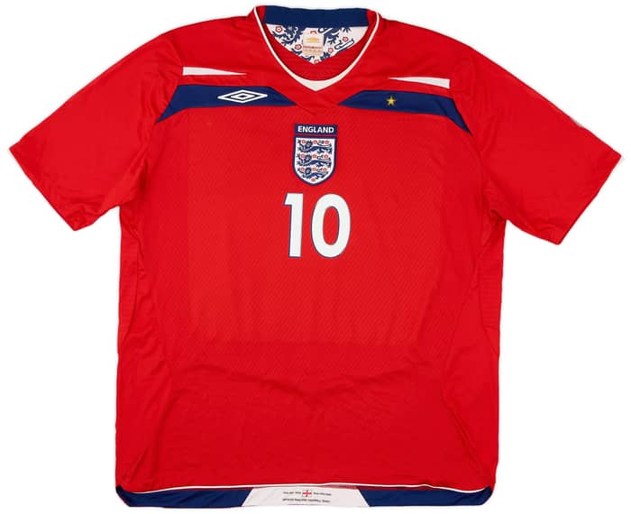 2008-10 England Away Shirt Rooney #9 - 8/10 - (XXL)