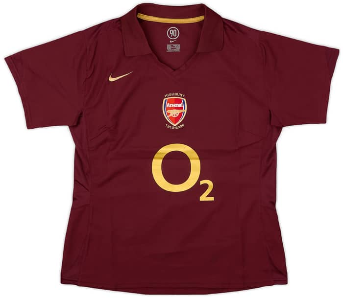 2005-06 Arsenal Home Shirt - 9/10 - (Women's M)